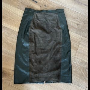 Raoul leather and suede skirt, 6, great condition
